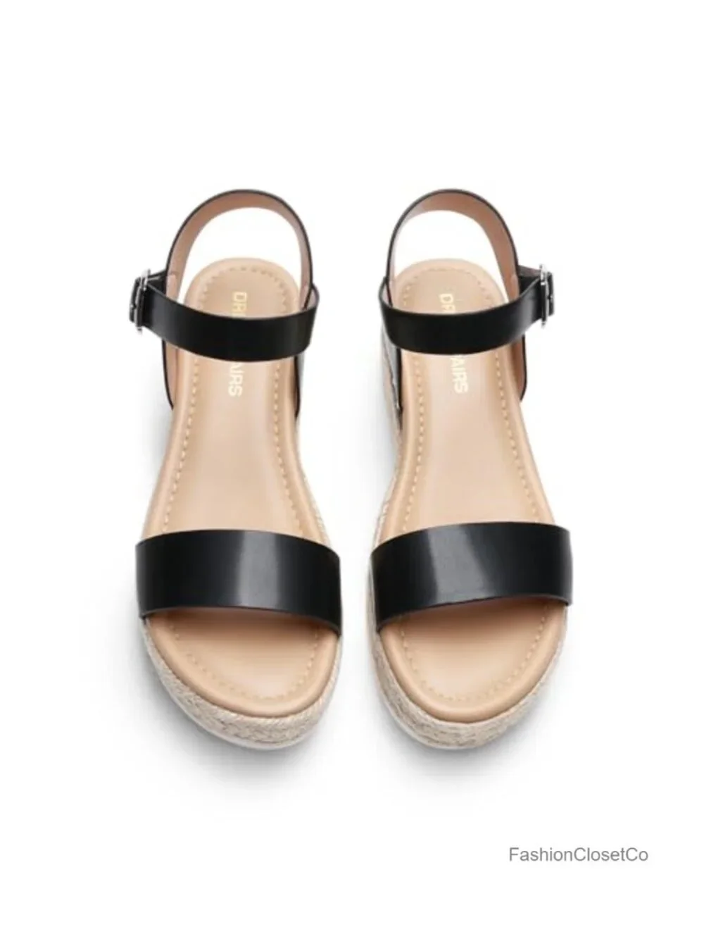 Wedge Sandals Espadrille Platform Ankle Strap Slip Resistant Summer Casual